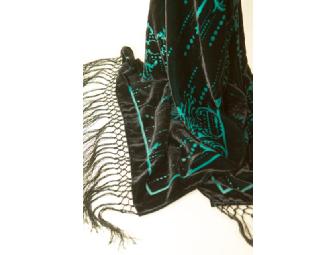 Burn-Out Velvet Scarf