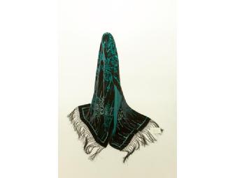 Burn-Out Velvet Scarf