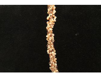 *Peach Woven Wire Bracelet*