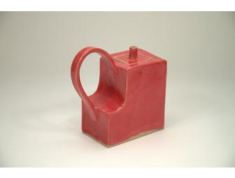 Handmade Pottery Rose Tea Pot