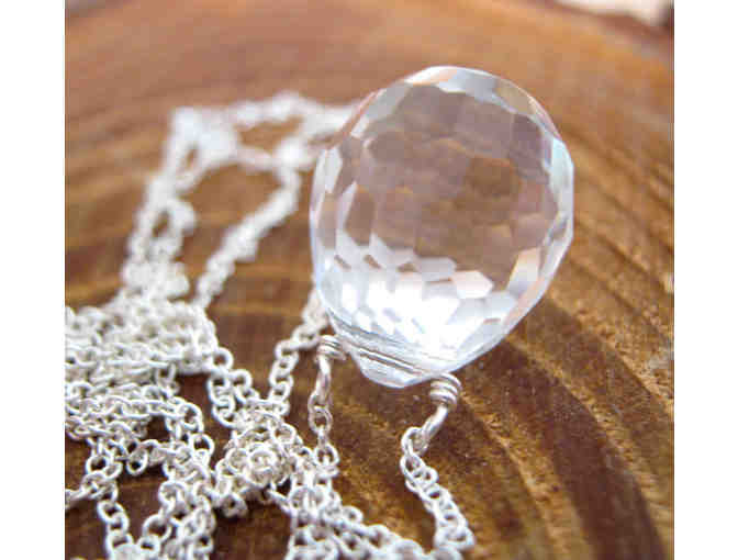 Under Oak Studios - Crystal Drop on Sterling Silver