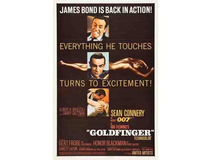 Goldfinger Poster signed by Sean Connery