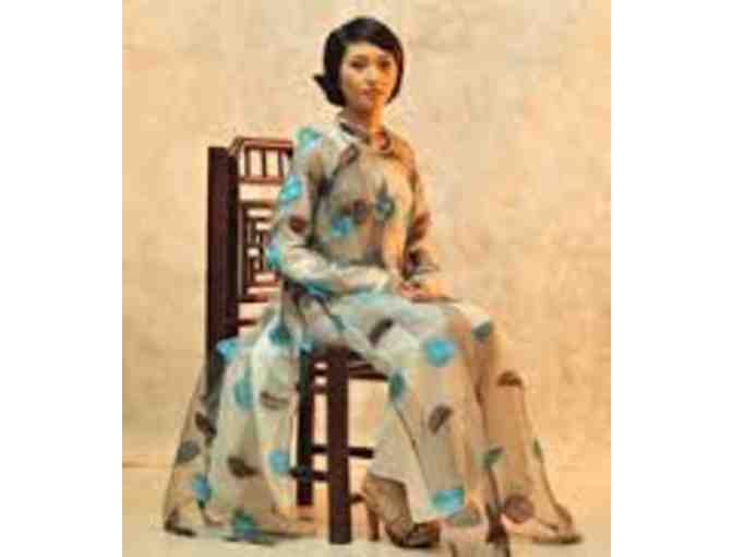 Collection of 5 Ao Dai dresses from famous designers, custom-fitted to the winner