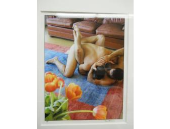 Erotic Male Photo (Matted/Framed)