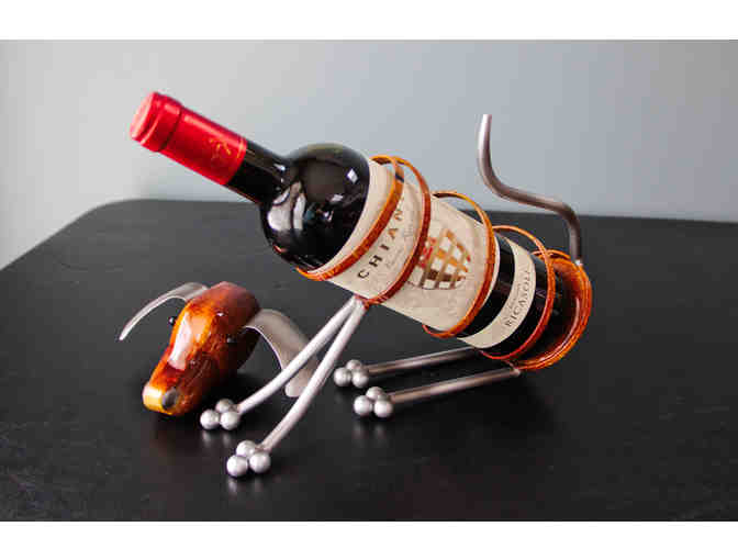 Whimsical Puppy Wine Bottle Holder