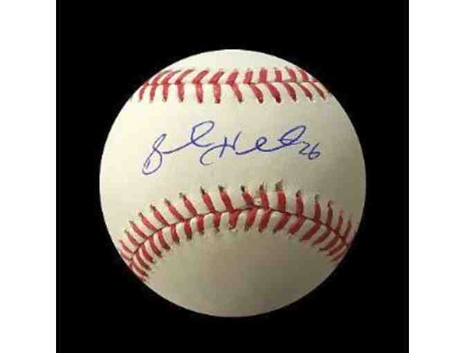 Brock Holt Autographed Baseball With A Pair of Red Sox Tickets - Photo 1