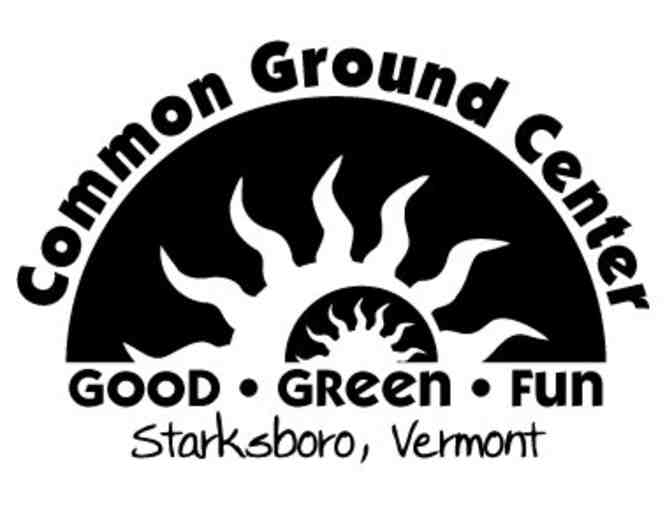 Child registration for 1 week session of Camp Common Ground family camp in VT
