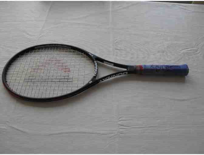 Jim Courier autographed tennis racquet