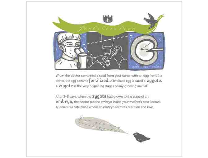 Children's Picture Book 'How We Became a Family'-Egg donor twins