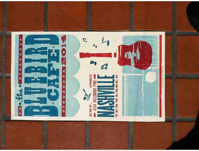 Bluebird Poster and Autographed copy of The Bluebird Cafe Scrapbook