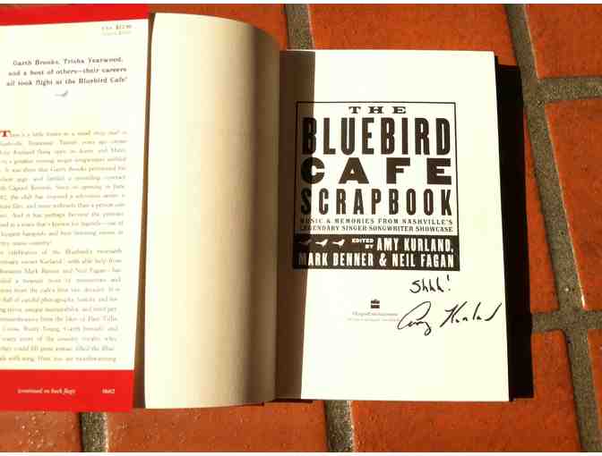 Bluebird Poster and Autographed copy of The Bluebird Cafe Scrapbook