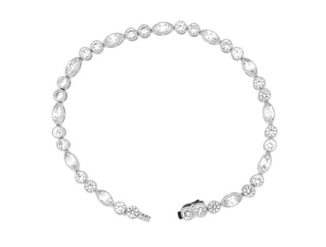 Sterling Silver & Brilliant CZ Bracelet