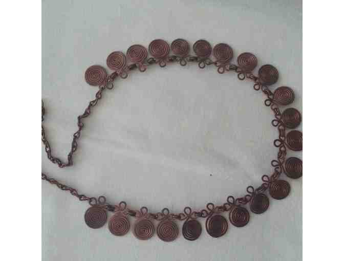 Handmade copper necklace