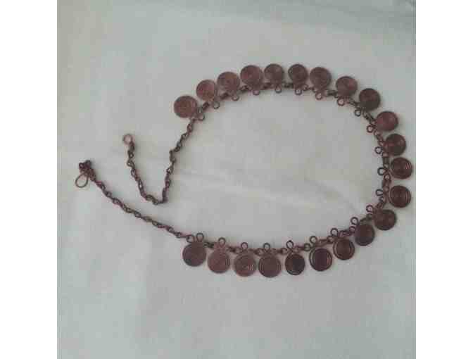 Handmade copper necklace