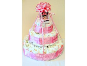 Diaper Cake - It's a Girl!