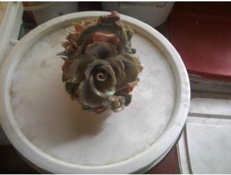 Porcelain Rose Basket