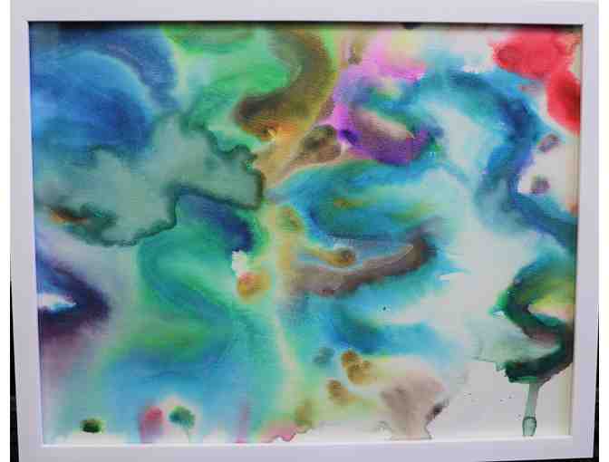 Abstract Watercolor Painting - Photo 1