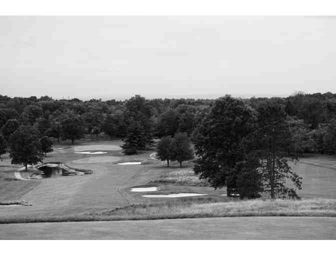 "Course Landscape on Cloudy Day" Black & White Photo - Photo 2