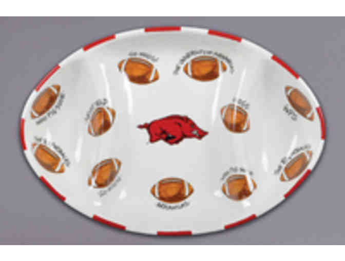 Arkansas Razorback Football Platter and Trays