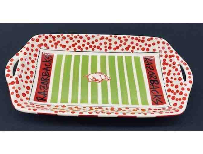 Arkansas Razorback Football Stadium Ceramic Tray and Serving Trays