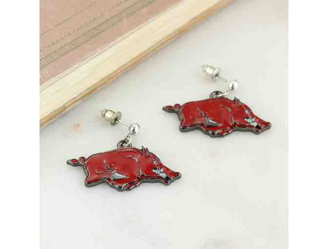 Arkansas Razorback Pearl Necklace, Bracelet and Earrings Set