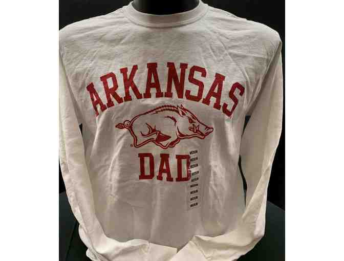 Arkansas Razorbacks "Dad" Long Sleeve Shirt- Small - Photo 1