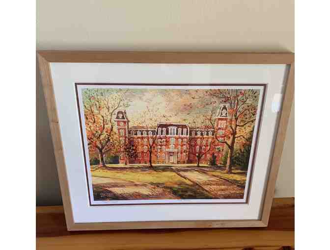 Old Main Print Matted and Framed