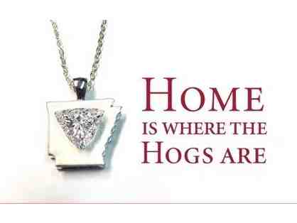 State of Arkansas Pendant with Satin Finish