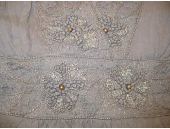 Florabella Linen Kaftan and Raffia Braid Hat