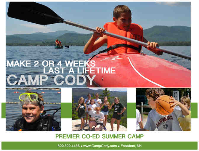 Camp Cody - Gift Certificate for Two Weeks of Sleep Away Camp