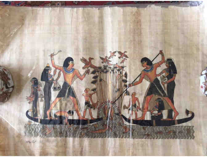Two Egyptian Papyrus Scrolls