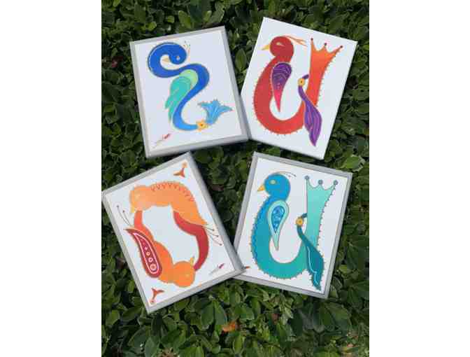 CustoM One- of- a - Kind Hand- Painted Trchankir (Bird Font ) Armenian Letter