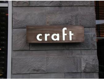 Craft Restaurant Dinner for 4 Plus Wine Pairings