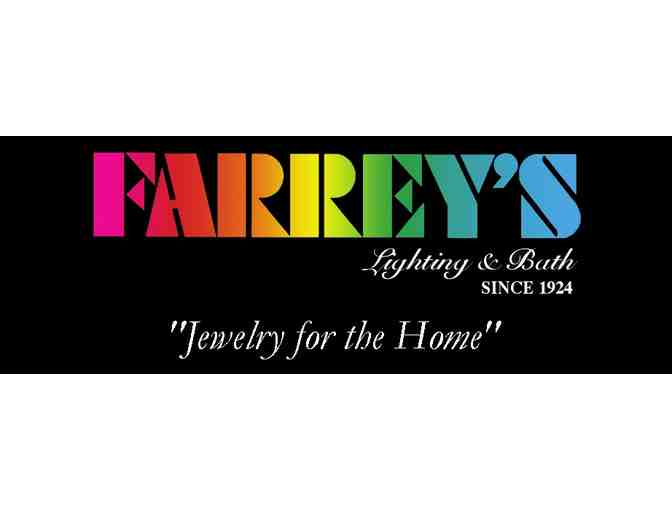 $250 Gift Certificate to Farrey's Lighting and Bath