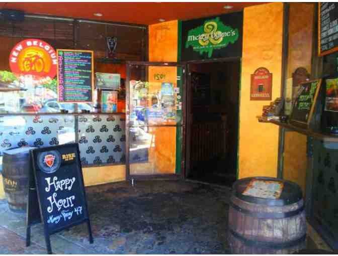 (4) $25 gift certificates to Mickey Bryne's Irish Pub and Restaurant, Downtown Hollywood!