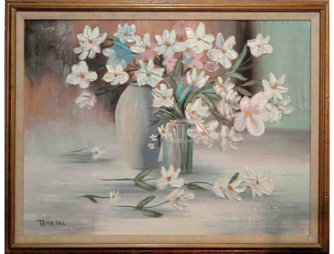 Floral Still Life Oil Painting by Thomas Pell (artist)