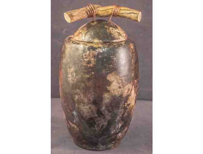 Open-Fired Ceramic Jar with Lid