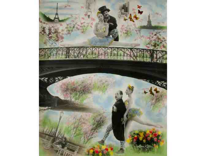 Pierrot and Pirouette photographic painting,art large original