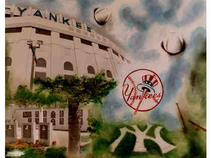 NY Yankee Licence photopainting open edition signed by artist