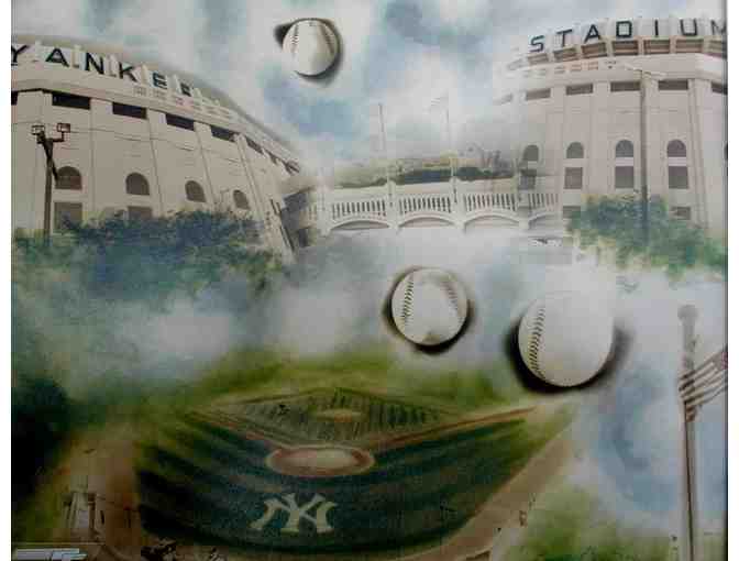 NY Yankee licensed photograph,art signed by artist