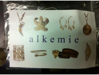 Metal Feather Fan Earrings from 100% Reclaimed Metal