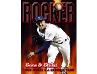 One (1) Rocker: Scars and Strikes book autographed by John Rocker