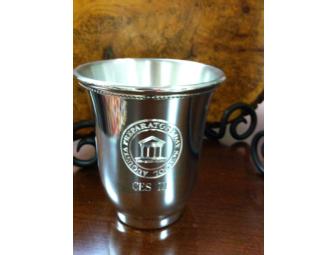 Set of four (4) Pewter Julep Cups Engraved with Prep Logo from The White Crane