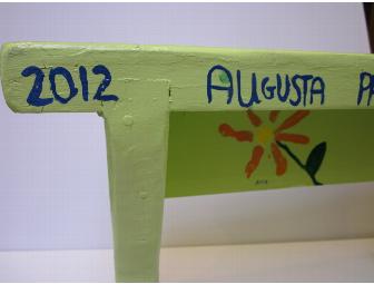 Green Bench donated by Ms. Allen's  Preschool Class