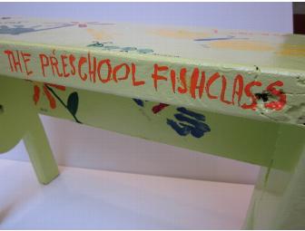 Green Bench donated by Ms. Allen's  Preschool Class