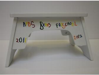One (1) Painted Stool Donated by Mrs. Paige's Preschool Class