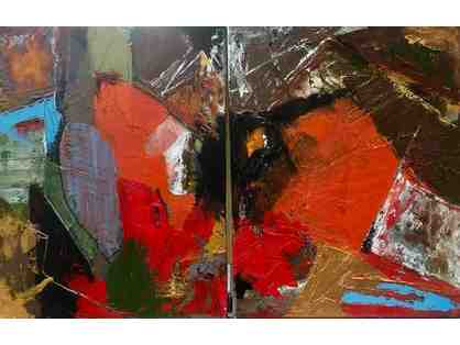 potential release (diptych) by Laurinda Bedingfield