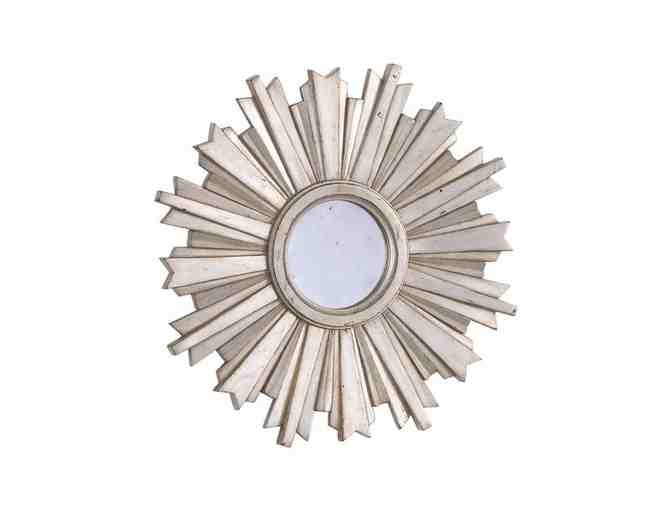 Ethan Allen Mini Silver Starburst Mirror