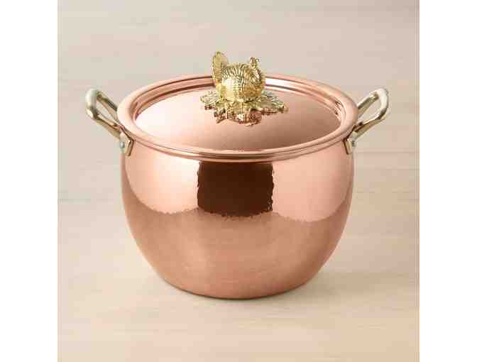 Ruffoni Historia Copper Stock Pot with Turkey Finial - Photo 1