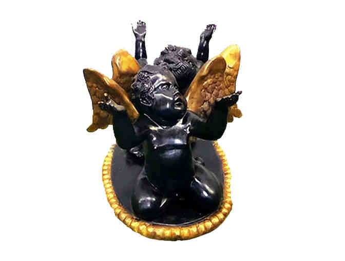 Bronze 'Putto' Sculpture with Gold from the Randolph Rose Collection